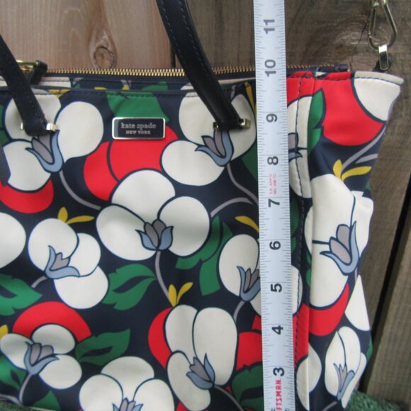Kate Spade Breezy Floral Double Handle Crossbody Purse Medium Bag - Picture 7 of 12